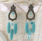 classci de style earrigns turquoises