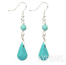 Boucles d'oreilles turquoise modèle éclaté