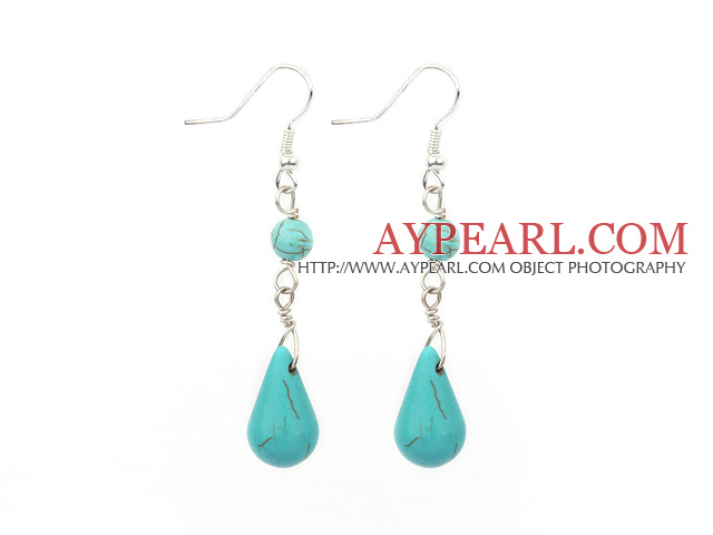 Boucles d'oreilles turquoise modèle éclaté