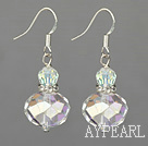 Fashion Sparkle Ab Crystal Ball Dangle Earrings With Fish Hook