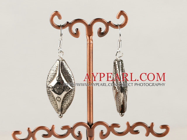 fashion metal jewelry CCB silver like earrings