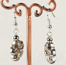 Lovely Flower Shape Alloy Charm Dangle Earrings With Fish Hook