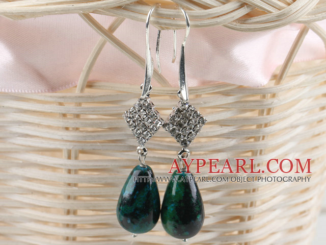noble drop phoenix stone earrings with rhinestone