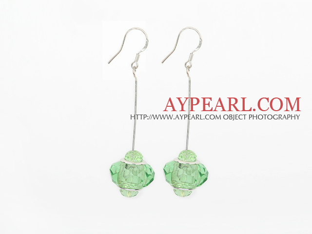 boucles d'oreille cristal vert