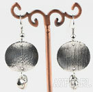 Lovely CCB silver like earrings with heart charm