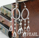 Nouveau design Trier Effacer Boucles Crystal Drop