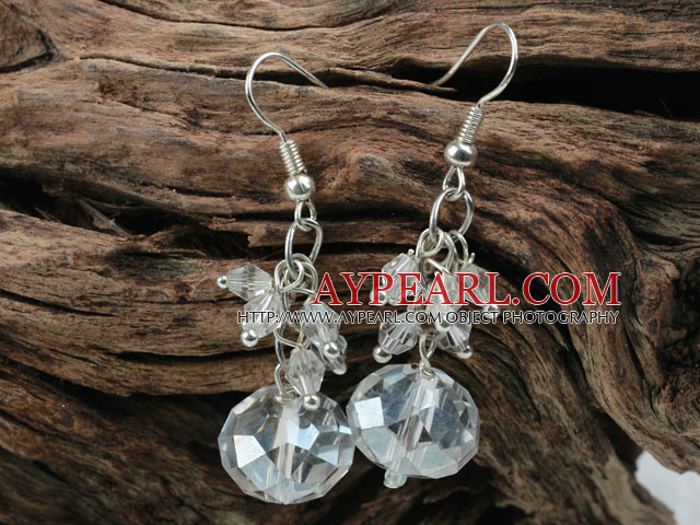 Simple Style Clear Crystal korvakorut