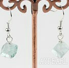 Lovely Short Style Cubic Rainbow Flourite Dangle Earrings With Fish Hook