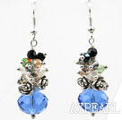 Assortiment multicolore et Blue Boucles d'oreilles en cristal de couleur synthétiques