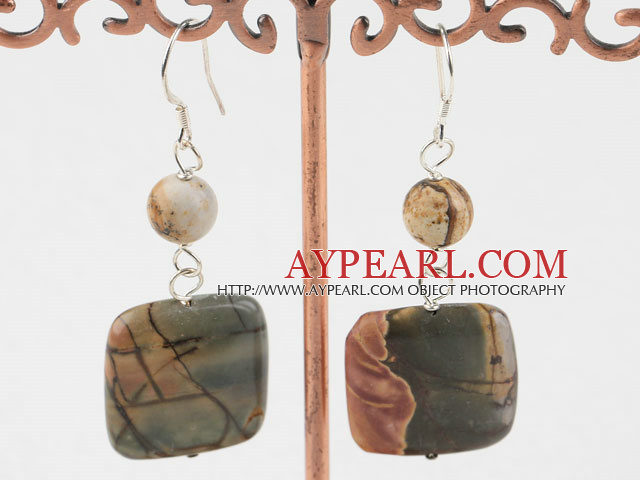 Boucles d'oreilles en agate modèle