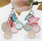 Cristal assorties et boucles d'oreilles Shell Multi