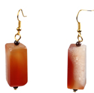 Boucles d'oreilles perles et citrine