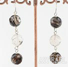 melting crystal dangle earrings