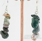 Popular Colorful Indian Agate Chipped Stone Dangle Earrings With Fish Hook