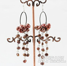 Favorite Dyed Golden Brown Freshwater Pearl Look Link Dangle Earrings