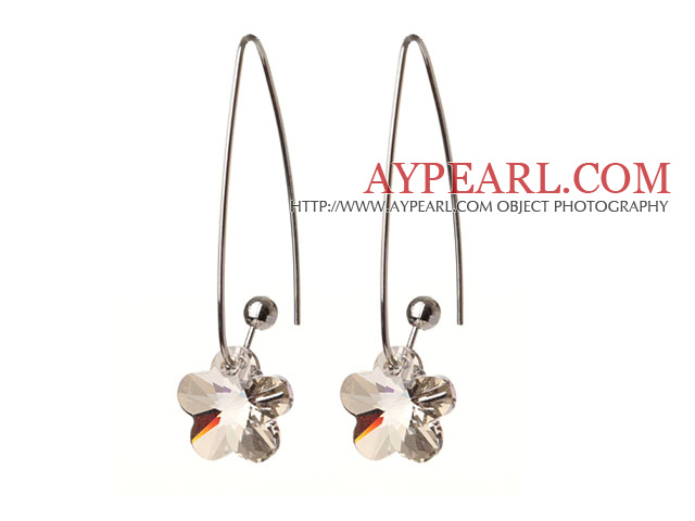 Fashion Large Diameter Colorful Indian Agate Chips Loop Dangle Earrings With Fish Hook