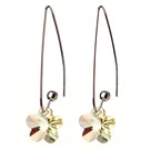 Boucles d'oreilles en agate grise