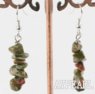 Boucles d'oreilles fleur verte