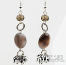 Nouveau design Persique et boucles d'oreilles Agate Dangle Crystal