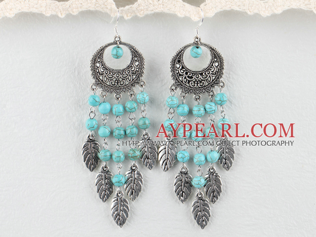 populaires boucles d'oreilles turquoise modèle éclaté