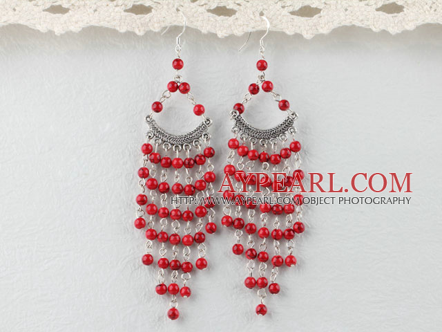 chandelier shape bloodstone earring Люстра форма гелиотроп серьги