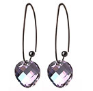 crystal colored glaze earring