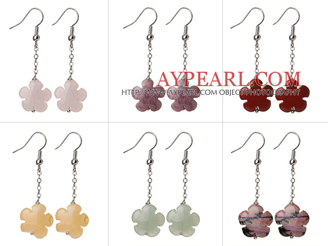 autrichienne rose boucles d'oreilles en cristal glaçure colorée