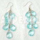 manmade crystal earrings