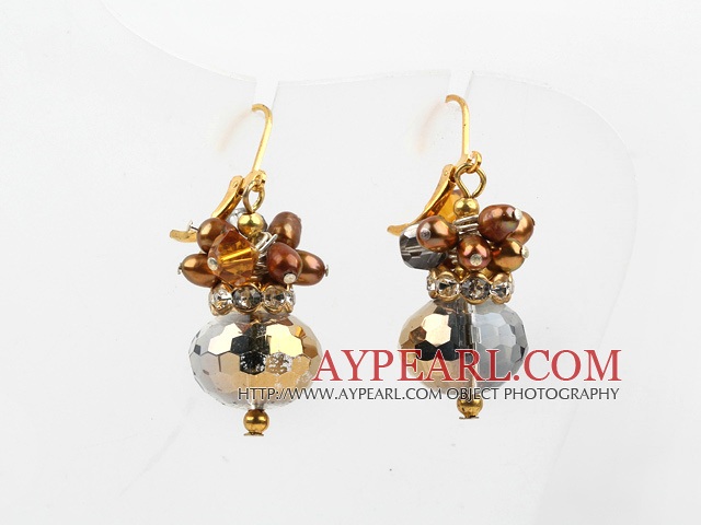 Boucles d'oreilles en cristal de perle