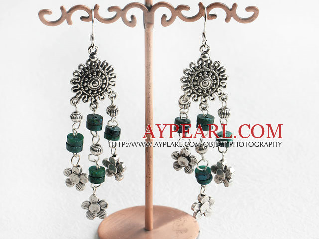 Lustre belle forme phonix boucles d'oreilles en pierre