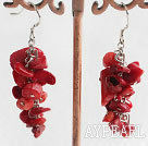 Boucles d'oreilles corail