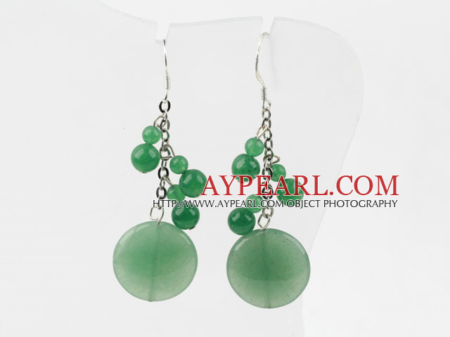 Dangle style Boucles Forme Ronde Aventurine