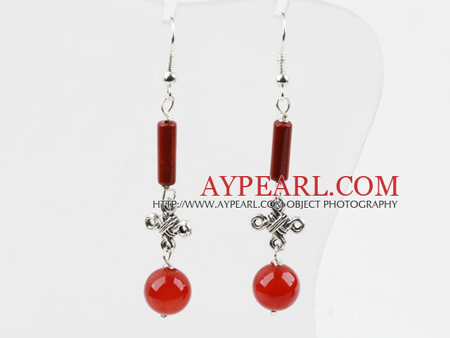 Dangle Style Lovely Carnelian Long Earrings