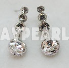 pendants d'oreilles artificielles strass style