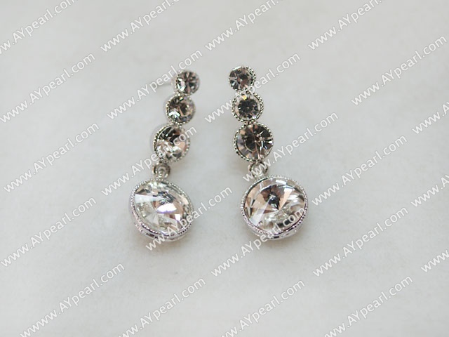 dangling style manmade rhinestone earrings