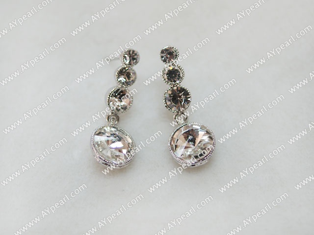 pendants d'oreilles artificielles strass style