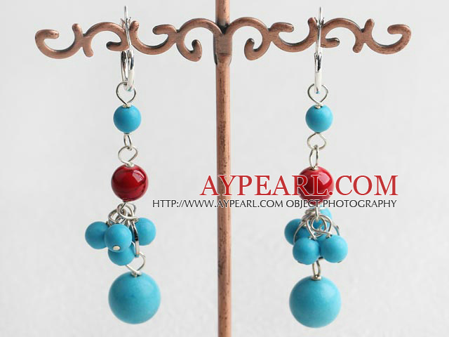 Boucles d'oreilles turquoise alaqueca