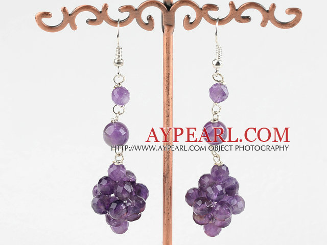 Boucles d'oreilles améthyste