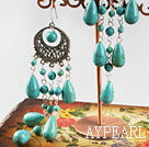 Boucles d'oreilles turquoise classiques