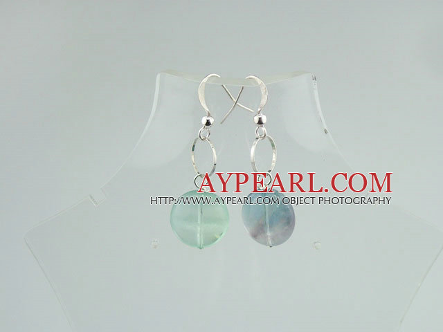 boucles d'oreille fluorite