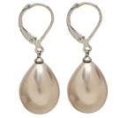 12*16 light brown drop shape earrings 