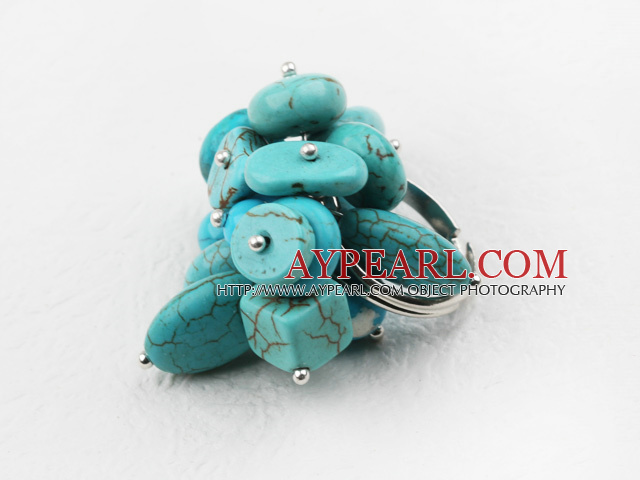 Klassisk design Assorted Turquoise justerbar ring