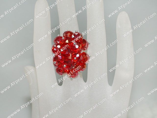 Rote Kristall Ring