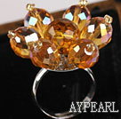 gorgeous 8 * 12mm crystal ring