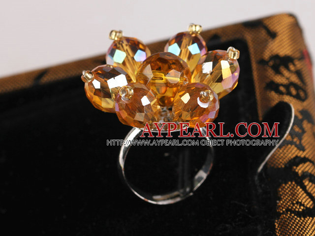 underbara 8 * 12mm Crystal Ring