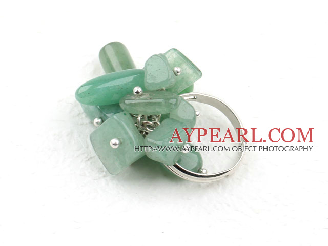 Assorted Aventurine Stone Adjustable Ring