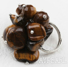 Classic Design Assorted Tiger Eye Adjustable Ring