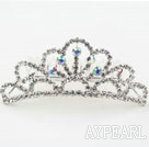 Alloy med rhinestones Wedding Bridal Tiara med Combs