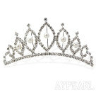 Alloy med rhinestones Wedding Bridal Tiara med Combs