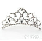 Gorgeous Alloy med rhinestones Wedding Bridal Tiara med Combs